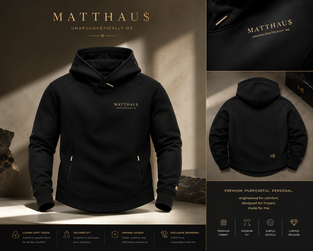 MATTHAU$ — “UNAPOLOGETICALLY ME” Luxury Hoodie
